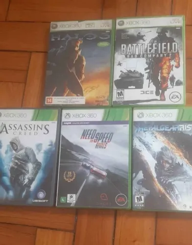 5 jogos originais Xbox 360