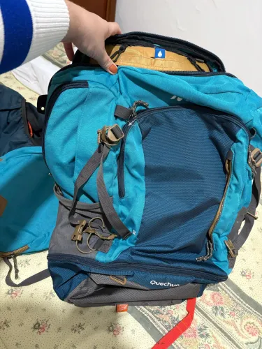 Mochila Quechua Travel 100 40L Original + Capa + bolsa R$790 