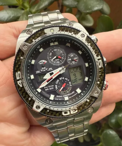 RARIDADE IMPORTADO - citizen eco-drive promaster skyhawk (u600-so57744)