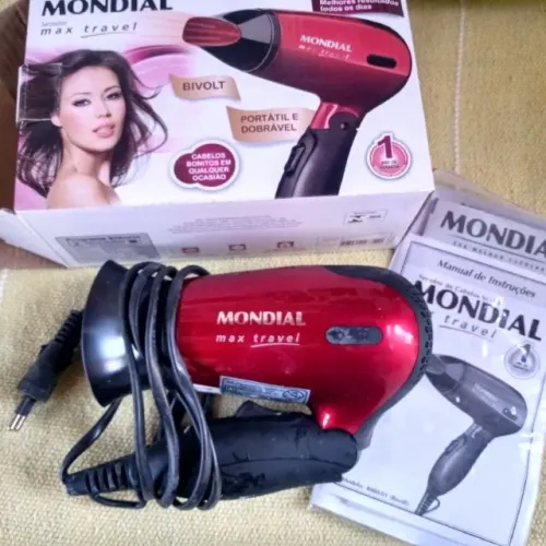 Secador de Cabelos Mondial Max Travel Mini SC-10 1200W Bivolt Ultimas unidades