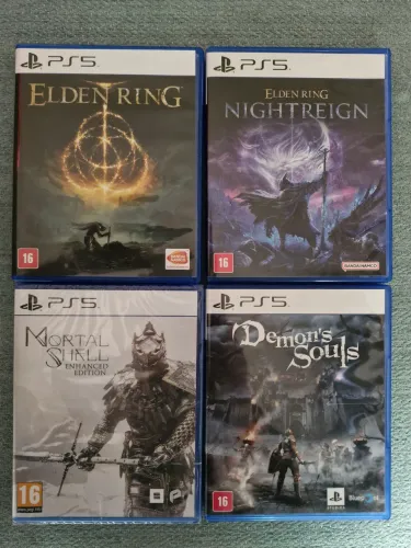 4 jogos PS5 mídia física