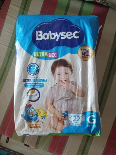 fralda babysec ultra G 22u