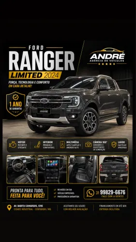 Ford Ranger Limited+ 3.0 V6 4X4 CD TB DIE AUT 2024