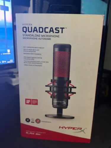 Microfone Gamer Quadcast Hyperx