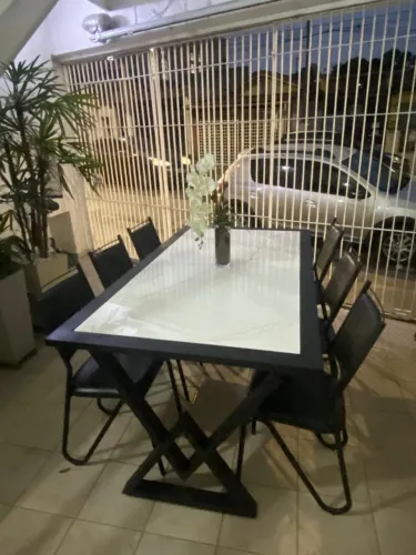Mesa de metalom 2 x 1 m