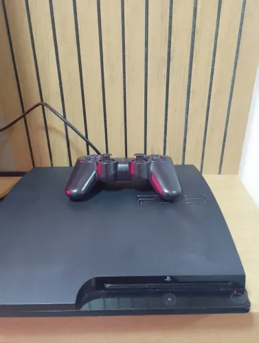 Ps3 slim desbloqueado com 2 controle funcionando tudo!!