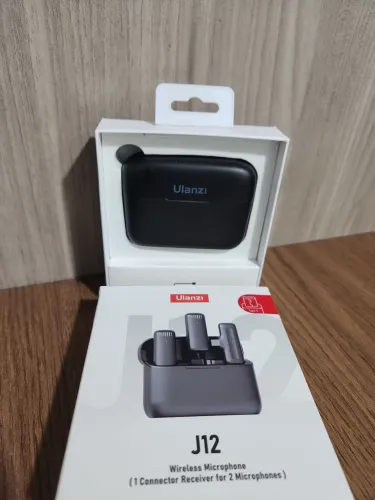 Microfone Sem Fio J12 Ulanzi Android Tipo C - 2 Mics