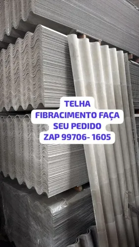 TELHA DE 4 5 E 6MM FIBRACIMENTO