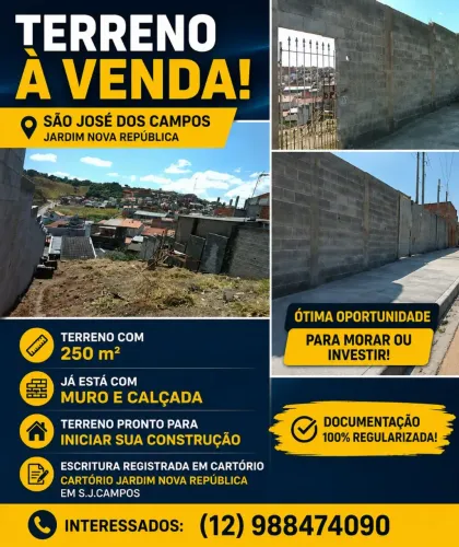 Terreno 250 Mts