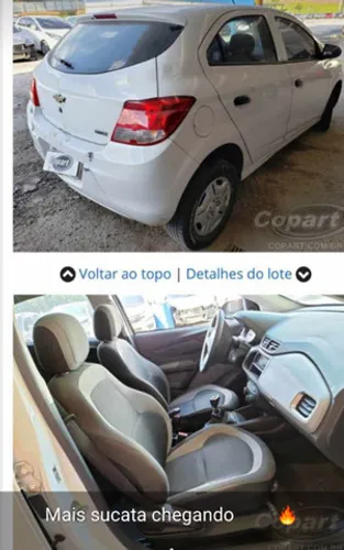 Sucata Onix 2015 para retirada de peças