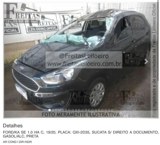 Ford Ka se 1.0 2019/20 para retirada de peças