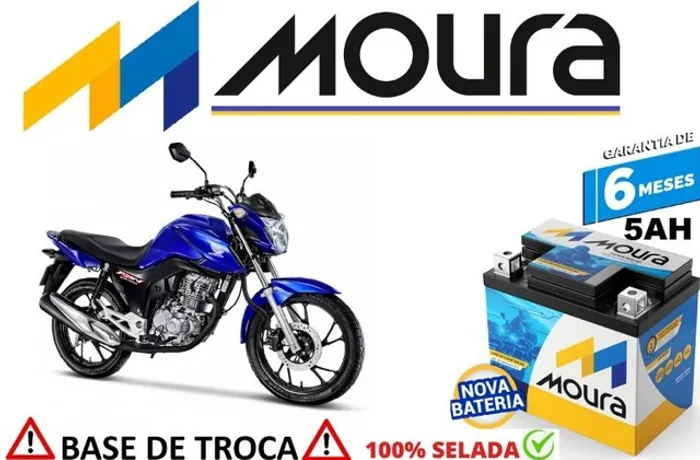 Bateria Automotiva Moura Honda Fan 160- 5 Ah MA-5D