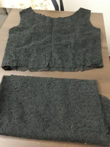 Corte De Renda Para Terminar Cjto Ou Vestido Festa Preto G