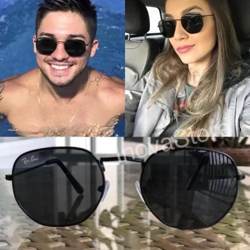 Elegância Sob o Sol: Óculos Ray-Ban Hexagonal para Seus Dias Ensolarados