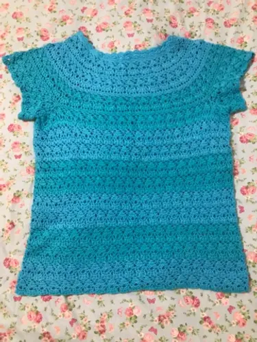Blusa em crochê