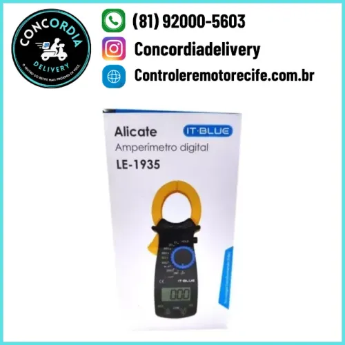 Alicate Amperímetro Digital It-blue Le-1935 com Pilhas Inclusas