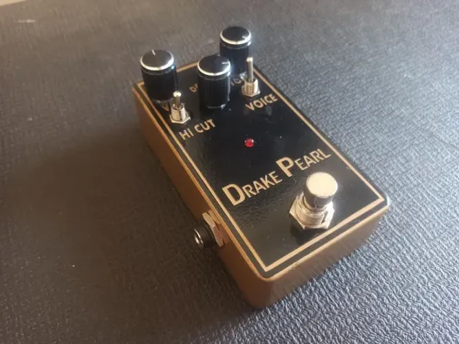 Pedal Efeito Overdrive para Guitarra Drake Pearl com true bypass 