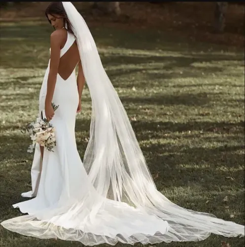 Véu de Noiva Longo Tule 2,9m