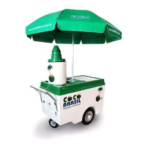 Carrinho de água de coco