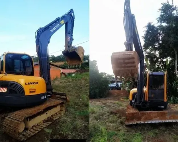 Mini Escavadeira Volvo ECR88 Plus 
