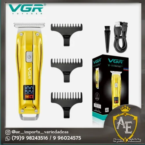 Máquina de Cortar Cabelo VGR V-9561 Profissional