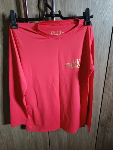 Camiseta UV Fitness Vermelha