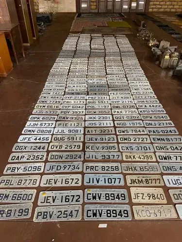 Placas de carro para decoração