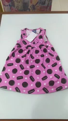 Vestido infantil rosa bolacha (PRODUTO NOVO) - Black Friday - Presente de Natal
