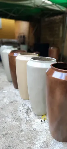 Vasos cimento com fibra