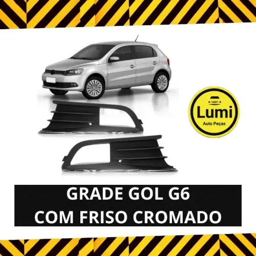 Grade Gol/Voyage G6 Com Friso Cromado - NOVO!!