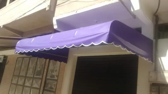 Toldo fixo em lona