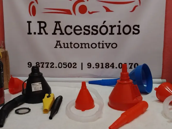 Funil pra usar com óleo e gasolina aceito cartão!