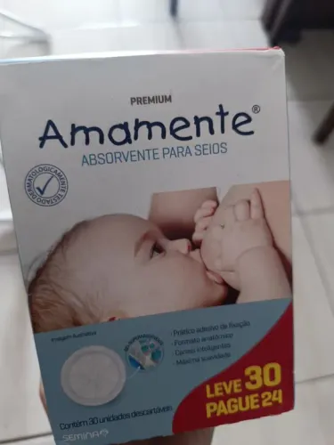 Amamente - Absorvente para Seios - 30 Unidades
