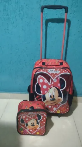 Mochila com lancheira Minnie