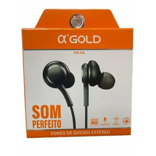Fone de Ouvido Gold