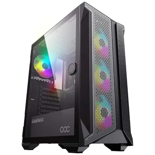 Gabinete Gamer Gamemax Brufen C1 *Com 3 Fans Led Rgb* *Com Controladora* - WZetta