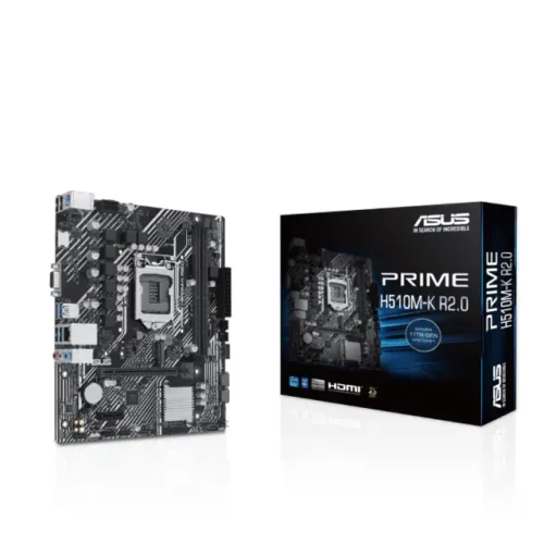 Placa Mãe Asus Prime H510M-K R2.0, LGA 1200, DDR4, mATX - 90MBE80-C1BAYO