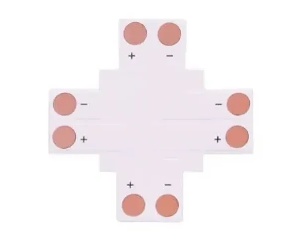 Emenda Conector X 2PIN Fita Led 2 Unid. 2 Vias Arduino Automação COD-CP805