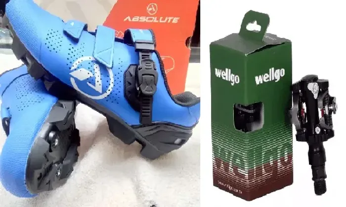 Pedal De Encaixe Wellgo Wpd-823 + Sapatilha Absolut  - ORIGINAL e NOVOS