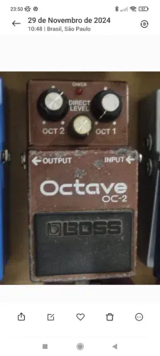 Pedal oitavador Boss oc-2