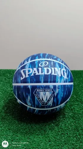 Bola Basquete Spalding Marble - Azul Marinho