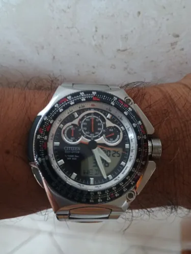 Relógio Citizen Eco Drive Super Chronograph 1/1000 Sec.