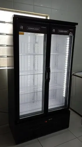 Balcão expositor auto serviço congelados 2 portas Refrimate