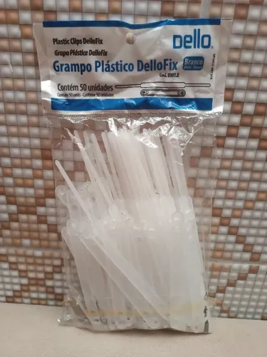 Grampo plástico DelloFix 50 Unidades