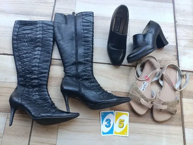Lote de calçados femininos Tam 35