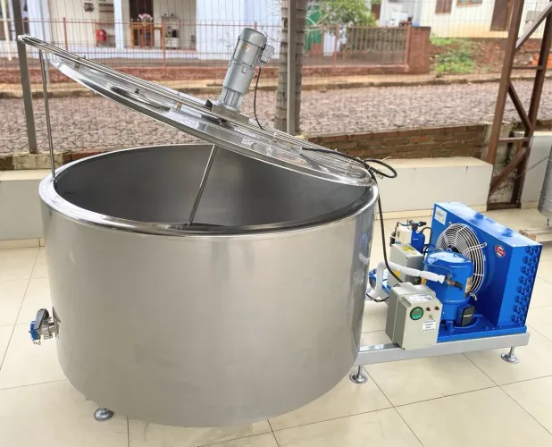 Tina Tanque Resfriador 600 Litros Misturador açaí Sorvetes Leite Caldas Sucos Água