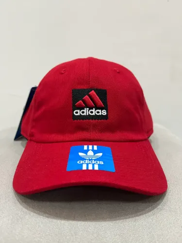 Boné Adidas 100% Algodão Vermelho