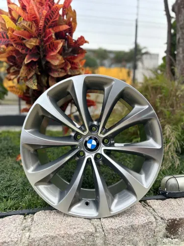 Jogo De Rodas Bmw Série-5 Grafite Diamantado 5x120 - 19x8,5 e 19x9,5 Offset 25/39