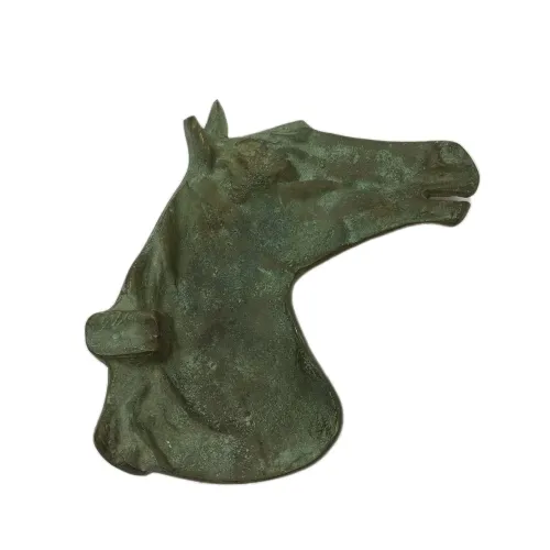 Cinzeiro Antigo Cabeça de cavalo em bronze