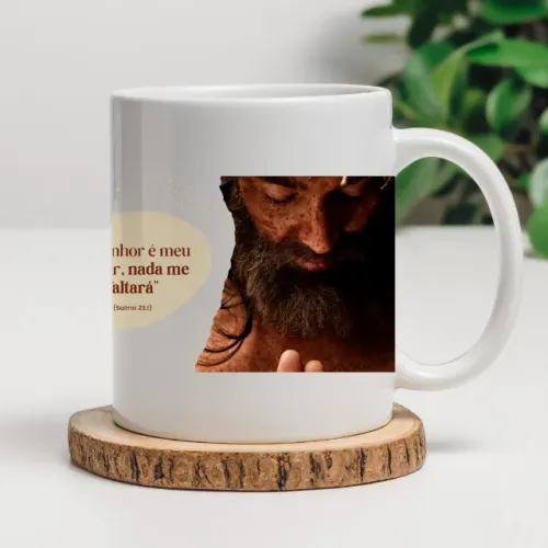 Linda caneca religiosa 